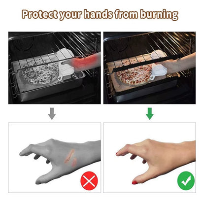 Protect Your Hands with the Silicone Heat Resistant Oven Rack Edge Protector - Essential Kitchen Baking Accessory